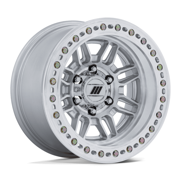 17x9 Pro Comp PA208 Equalizer BL Gloss Silver 6x139.7 ET-12 Wheel