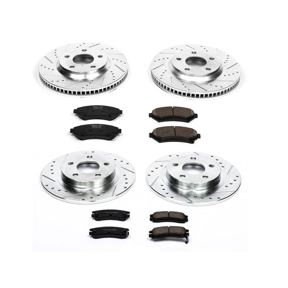 PowerStop Z23 Daily Driver Carbon-Fiber Ceramic Brake Pad and Drilled & Slotted