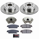 PowerStop OE Stock Replacement Low-Dust Ceramic Brake Pad, Rotor and Caliper Kit