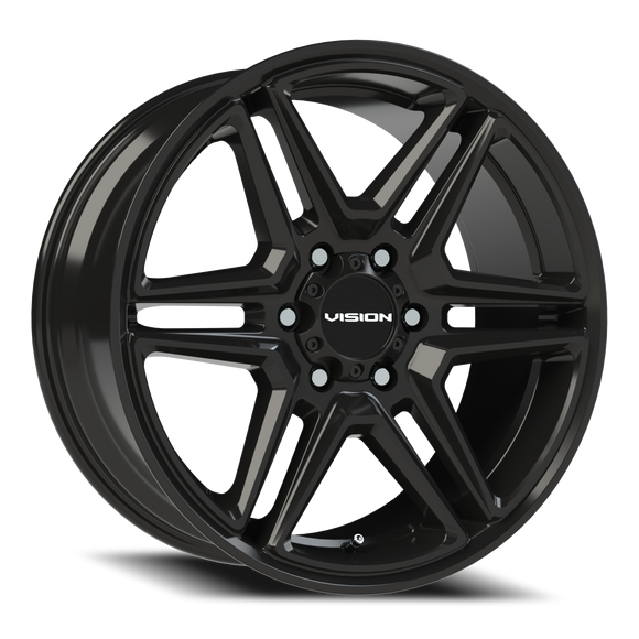 20x9 Vision 476 Wedge Gloss Black Wheel 6x139.7 ET30 CB78.1