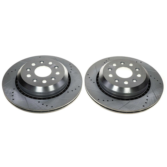 PowerStop Evolution Performance Drilled, Slotted & Plated Brake Rotor Pair