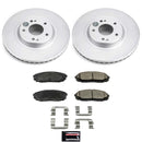 PowerStop Genuine Geomet Coated Rotor and Low-Dust Ceramic Brake Pad Kit