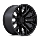 17x9 Fuel Off-Road D847 Rebar Blackout 6x114.3 ET1 CB66.06 Wheel Rim
