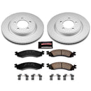 PowerStop Genuine Geomet Coated Rotor and Low-Dust Ceramic Brake Pad Kit