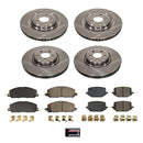 PowerStop OE Stock Replacement Low-Dust Ceramic Brake Pad and Rotor Kit