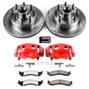 PowerStop Z36 Truck and SUV Ceramic Brake Pad, Drilled & Slotted Rotor, and Cali