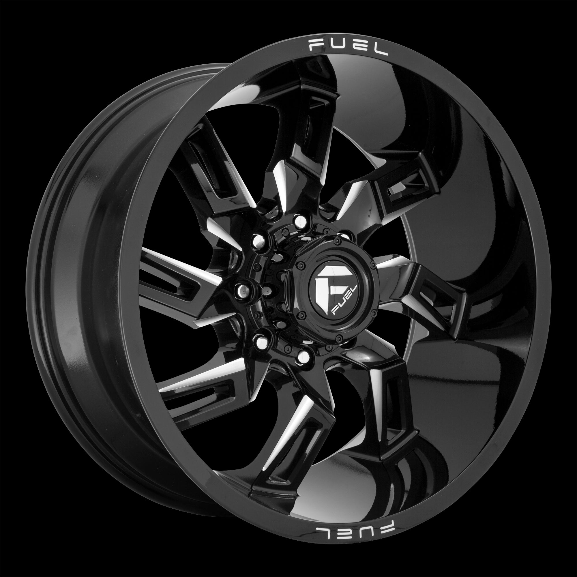 20X10 Fuel D747 LOCKDOWN Gloss Black Milled 6X139.7 ET-18 wheel/rim - 0