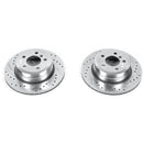 PowerStop Evolution Drilled And Slotted Rotors Pair Rear For BMW X5