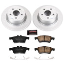 PowerStop Genuine Geomet Coated Rotor and Low-Dust Ceramic Brake Pad Kit