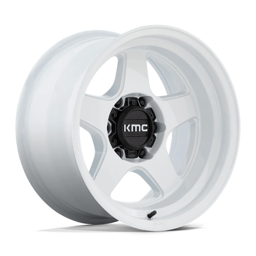 17X9 KMC KM728 Lobo Gloss White 6X139.7 6X5.5 ET-38 Wheel Rim