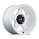 17X9 KMC KM728 Lobo Gloss White 6X139.7 6X5.5 ET-38 Wheel Rim