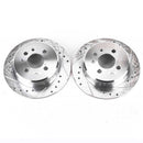 PowerStop Evolution Drilled Slotted Rotors Pair Rear For BMW 325e