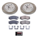 PowerStop Semi-Coated Rotor and Low-Dust Ceramic Brake Pad Kit