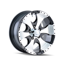 15x6 Trailer Style 136 Black Wheel/Rim 5x114.3 5-114.3 5x4.5 15-6 ET0