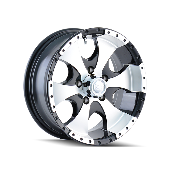 15x6 Trailer Style 136 Black Wheel/Rim 5x114.3 5-114.3 5x4.5 15-6 ET0