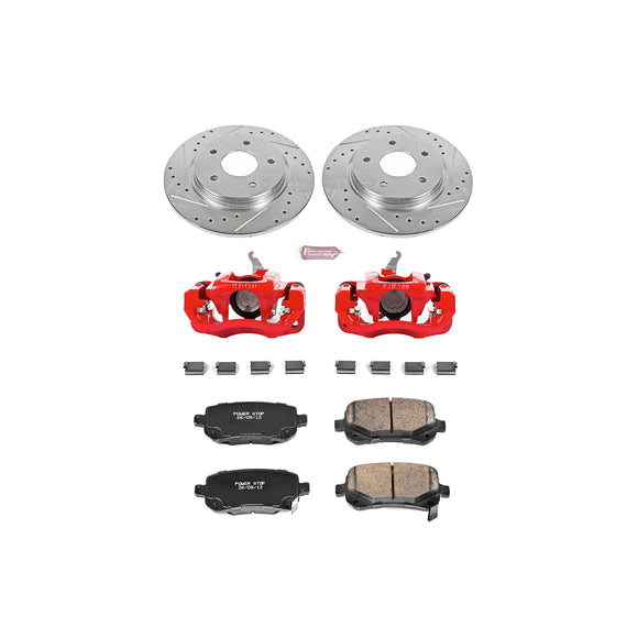 PowerStop Z23 Daily Driver Carbon-Fiber Ceramic Pads Drilled & Slotted Rotor & C