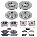 PowerStop OE Stock Replacement Low-Dust Ceramic Brake Pad, Rotor and Caliper Kit