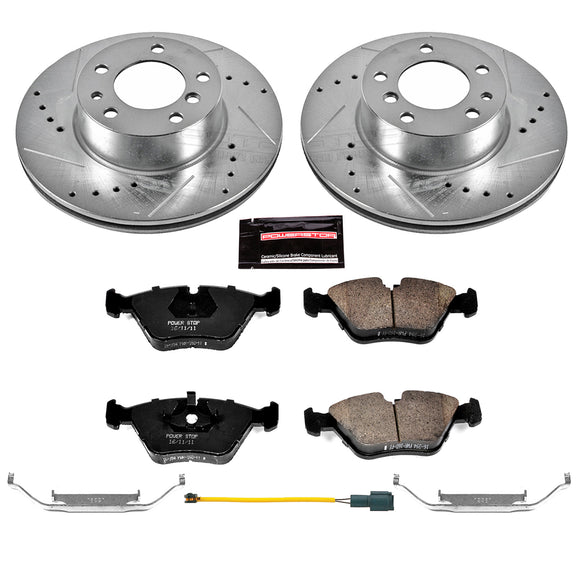 PowerStop Z23 Daily Driver Carbon-Fiber Ceramic Brake Pad and Drilled & Slotted