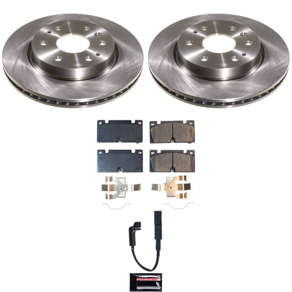 OE Stock Replacement Low-Dust Ceramic Brake Pad and Rotor Kit