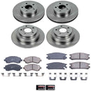 PowerStop OE Stock Replacement Low-Dust Ceramic Brake Pad and Rotor Kit