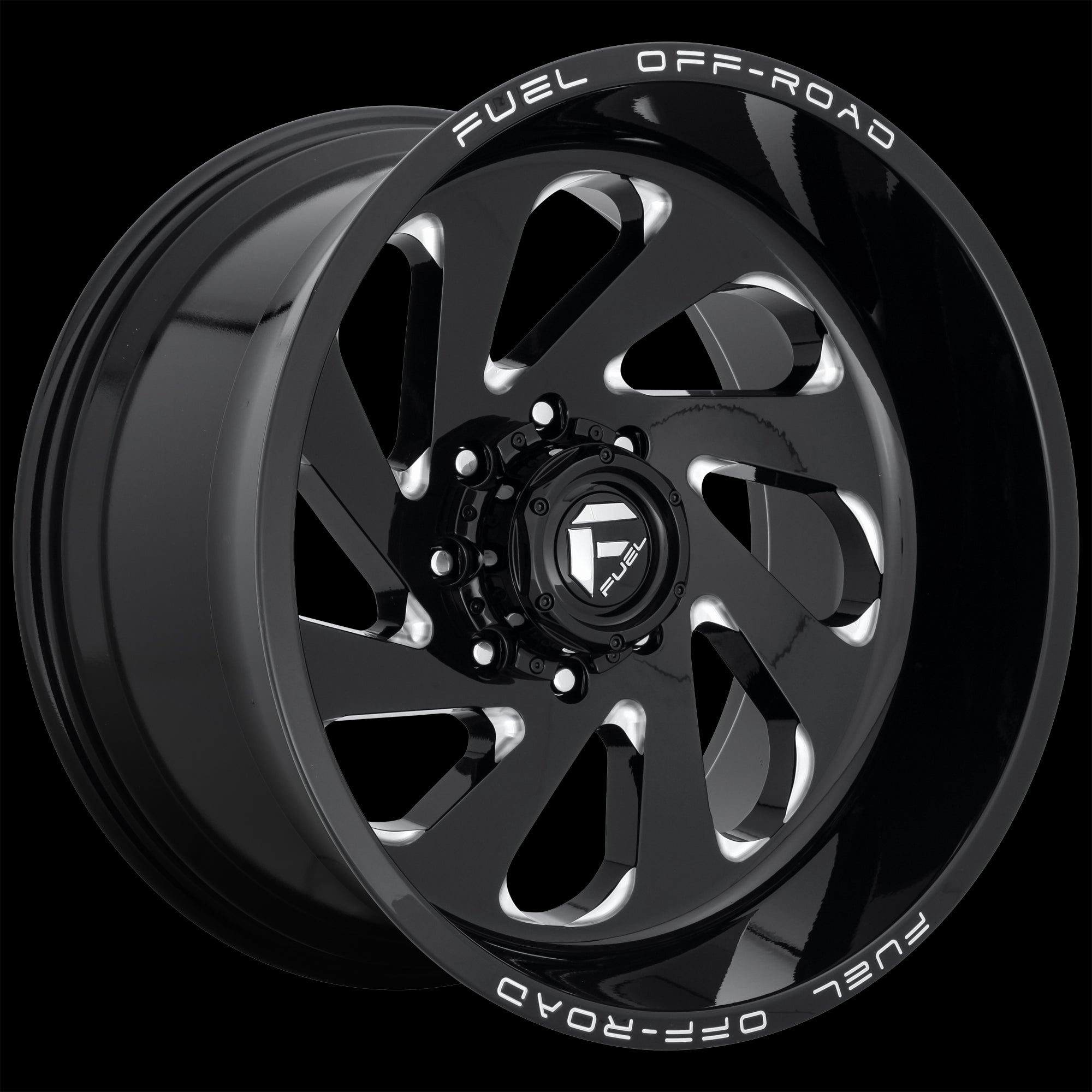 22X12 Fuel D637 Vortex Gloss Black Milled 6X135 ET-44 wheel/rim - 0