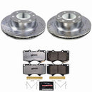 PowerStop Z36 Carbon-Fiber Ceramic Brake Pad with Drilled and Slotted Rotor Kit