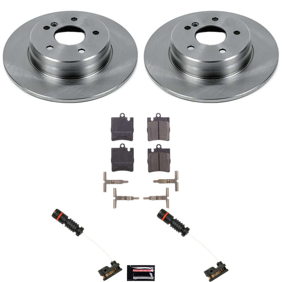 PowerStop OE Stock Replacement Low-Dust Ceramic Brake Pad and Rotor Kit