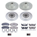PowerStop Genuine Geomet Coated Rotor and Low-Dust Ceramic Brake Pad Kit