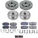 PowerStop OE Stock Replacement Low-Dust Ceramic Brake Pad and Rotor Kit