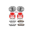 PowerStop Z36 Truck and SUV Ceramic Brake Pad, Drilled & Slotted Rotor, and Cali