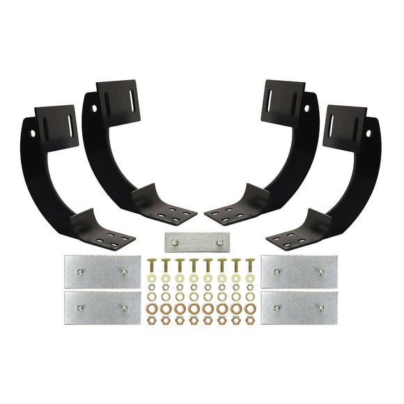 Westin Premier Oval Nerf Step Bar Mount Kit Powder Coated Black Steel 22-1045