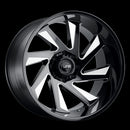 26X14 Tuff T1B Gloss Black W/ Milled Spokes 8X165.1 ET-72 wheel/rim-1