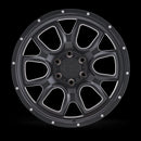 17x9 Mamba M19 Matte Black 6x139.7 6x5.5 ET-12 Wheel Rim-4