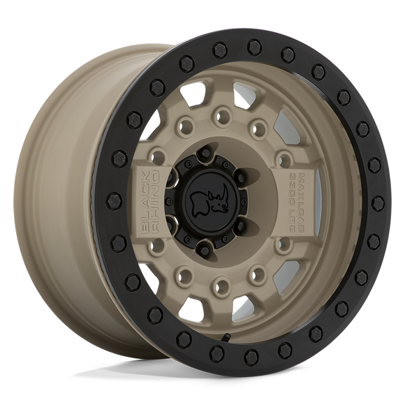 17X8.5 Black Rhino AVENGER Beadlock D-SAND BLK-HDW 6X139.7 ET-30 wheel/rim