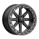 18X7 MSA Offroad LOK2 Satin Black w/ Matte Gray Ring Wheel/Rim 4x156 ET0-1