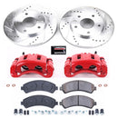 PowerStop Z23 Daily Driver Carbon-Fiber Ceramic Pads Drilled & Slotted Rotor & C