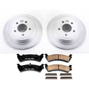 PowerStop Genuine Geomet Coated Rotor and Low-Dust Ceramic Brake Pad Kit