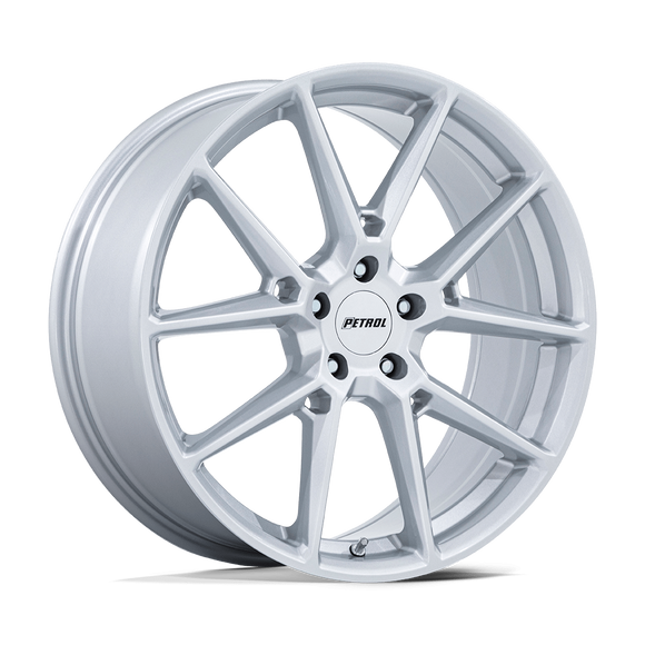 19x8 Petrol PE002 P1E Gloss Silver 5x108 ET40 CB72.56 Wheel Rim