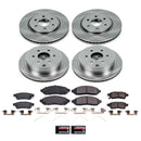 PowerStop OE Stock Replacement Low-Dust Ceramic Brake Pad and Rotor Kit