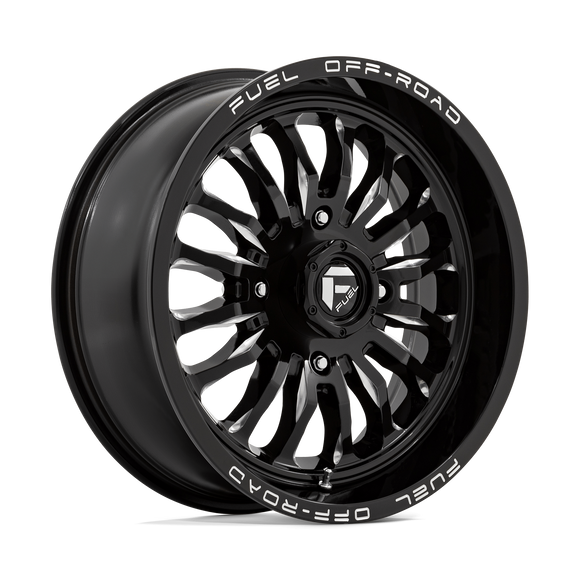 18X7 Fuel UTV D821 ARC UTV Gloss Black Milled 4X156 ET13 Wheel Rim