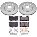 PowerStop Genuine Geomet Coated Rotor and Low-Dust Ceramic Brake Pad Kit