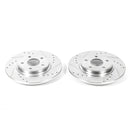PowerStop Evolution Drilled Slotted Rotors Pair Rear For Dodge Journey