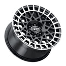 17x8.5 Vision 349 Savage Gloss Black Machined Lip 6x120 ET12 Wheel Rim