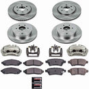 PowerStop OE Stock Replacement Low-Dust Ceramic Brake Pad, Rotor and Caliper Kit