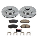 PowerStop OE Stock Replacement Low-Dust Ceramic Brake Pad and Rotor Kit