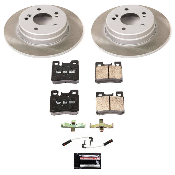 PowerStop Semi-Coated Rotor and Low-Dust Ceramic Brake Pad Kit