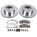 PowerStop Z36 Carbon-Fiber Ceramic Brake Pad with Drilled and Slotted Rotor Kit