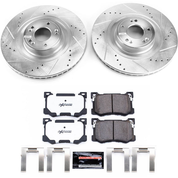 PowerStop Z26 Street Performance Ceramic Brake Pad and Drilled & Slotted Rotor K
