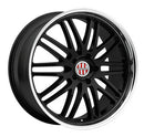19x11 Victor Lemans Black Wheel/Rim 5x130 5-130 19-11 Porsche ET36-5