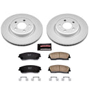 PowerStop Genuine Geomet Coated Rotor and Low-Dust Ceramic Brake Pad Kit